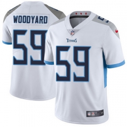 Nike Titans #59 Wesley Woodyard White Mens Stitched NFL Vapor Untouchable Limited Jersey