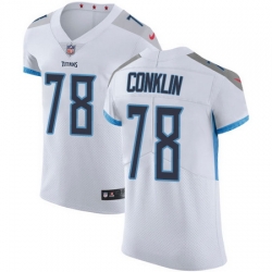 Nike Titans #78 Jack Conklin White Mens Stitched NFL Vapor Untouchable Elite Jersey