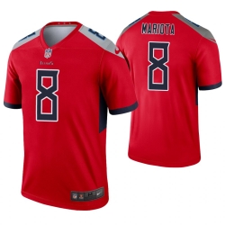 Nike Titans 8 Marcus Mariota Red Inverted Legend Jersey