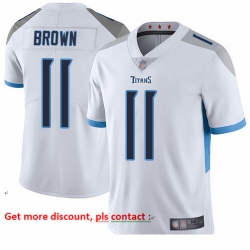 Titans 11 A J  Brown White Men Stitched Football Vapor Untouchable Limited Jersey