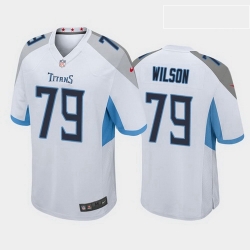 men isaiah wilson tennessee titans white game jersey 