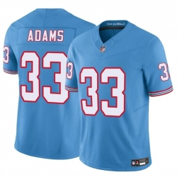 Youth Tennessee Titans 33 Jamal Adams Blue 2024 F U S E  Throwback Vapor Limited Stitched Football Jersey