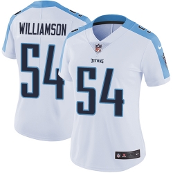 Nike Titans #54 Avery Williamson White Womens Stitched NFL Vapor Untouchable Limited Jersey