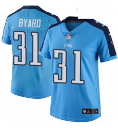 Womens Nike Tennessee Titans 31 Kevin Byard Limited Light Blue Rush Vapor Untouchable NFL Jersey