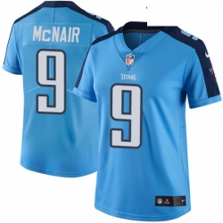 Womens Nike Tennessee Titans 9 Steve McNair Elite Light Blue Team Color NFL Jersey