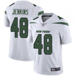 Jets #48 Jordan Jenkins White Men Stitched Football Vapor Untouchable Limited Jersey