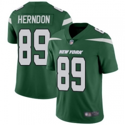 Jets #89 Chris Herndon Green Team Color Men Stitched Football Vapor Untouchable Limited Jersey