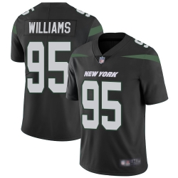 Jets 95 Quinnen Williams Black Alternate Men Stitched Football Vapor Untouchable Limited Jersey