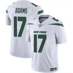 Men New York Jets 17 Davante Adams White 2024 Vapor Untouchable Limited Stitched Jersey