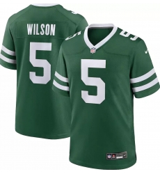 Men New York Jets 5 Garrett Wilson Green F U S E Stitched Football Jersey Men New York Jets 5 Garrett Wilson Green F U S E Stitched Football Jersey