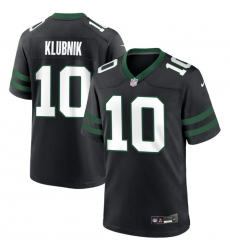 Mens New York Jets 10 Cade Klubnik Black 2026 Draft F U S E Vapor Untouchable Limited Stitched Jersey