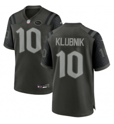 Mens New York Jets 10 Cade Klubnik Black Rivalries Collection Jersey