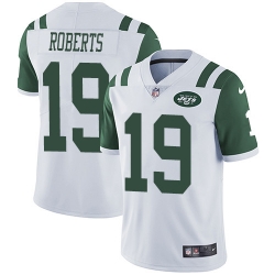 Nike Jets 19 Andre Roberts White Mens Stitched NFL Vapor Untouchable Limited Jersey