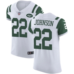 Nike Jets #22 Trumaine Johnson White Mens Stitched NFL Vapor Untouchable Elite Jersey