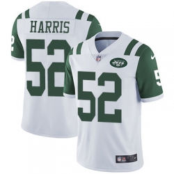 Nike Jets #52 David Harris White Mens Stitched NFL Vapor Untouchable Limited Jersey