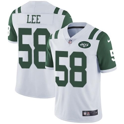 Nike Jets #58 Darron Lee White Mens Stitched NFL Vapor Untouchable Limited Jersey