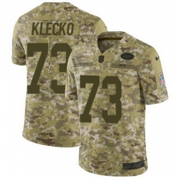 Nike Jets #73 Joe Klecko Camo Mens Stitched NFL Limited 2018 Salute To Service Jersey