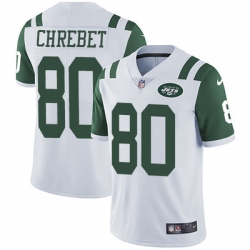 Nike Jets #80 Wayne Chrebet White Mens Stitched NFL Vapor Untouchable Limited Jersey