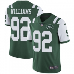 Nike Jets #92 Leonard Williams Green Team Color Mens Stitched NFL Vapor Untouchable Limited Jersey