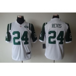 Nike New York Jets 24 Darrelle Revis White Limited NFL Jersey