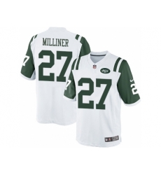 Nike New York Jets 27 Dee Milliner White Limited NFL Jersey