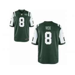 Nike New York Jets 8 Michael Vick Green Game NFL Jersey