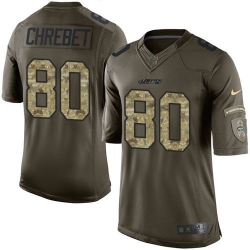 Nike New York Jets #80 Wayne Chrebet Green Men 27s Stitched NFL Limited Salute to Service Jersey