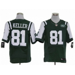 Nike New York Jets 81 Dustin Keller Green Elite NFL Jersey