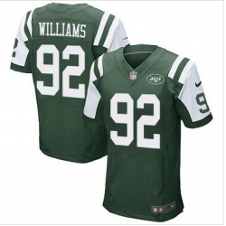 Nike New York Jets #92 Leonard Williams Green Team Color Mens NFL Elite Jersey