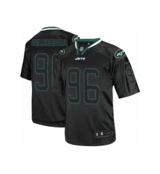 Nike New York Jets 96 Muhammad Wilkerson Black Elite Lights Out NFL Jersey