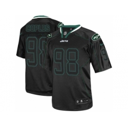 Nike New York Jets 98 Quinton Coples Black Elite Lights Out NFL Jersey