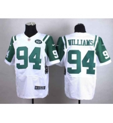 nike nfl jerseys new york jets 94 williams white[Elite]