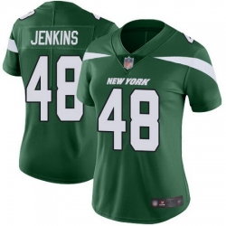 Jets 48 Jordan Jenkins Green Team Color Womens Stitched Football Vapor Untouchable Limited Jersey