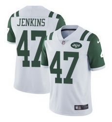 Nike Jets 47 Jordan Jenkins White Youth Vapor Untouchable Limited Jersey