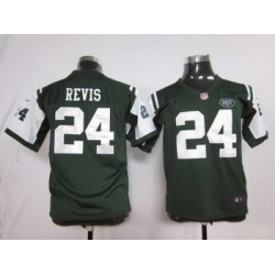 Youth Nike New York Jets #24 Darrelle Revis Green Nike NFL Jerseys