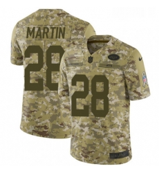 Youth Nike New York Jets 28 Curtis Martin Limited Camo 2018 Salute to Service NFL Jersey