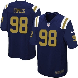 Youth Nike New York Jets #98 Quinton Coples Game Navy Blue Alternate NFL Jersey