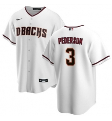 Men Arizona Diamondbacks 3 Joc Pederson White Cool Base Stitched Baseball Jersey