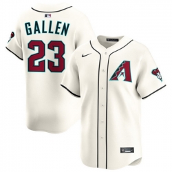 Men Arizona Diamondbacks Nike Home Limited Jersey Cream Gallen Zac 23