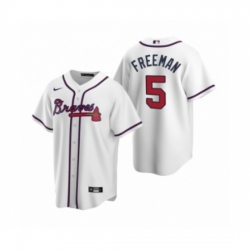 Youth Atlanta Braves #5 Freddie Freeman Nike White 2020 Home Jersey