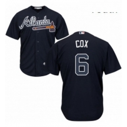 Youth Majestic Atlanta Braves 6 Bobby Cox Authentic Blue Alternate Road Cool Base MLB Jersey