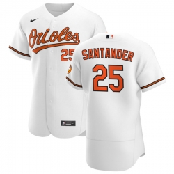 Men Baltimore Orioles 25 Anthony Santander Men Nike White Home 2020 Flex Base Player MLB Jersey