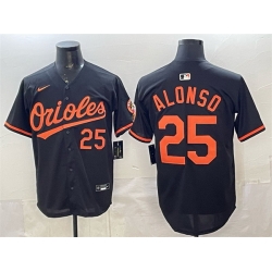 Men Baltimore Orioles 25 Pete Alonso Black 2025 Limited Stitched Baseball Jersey