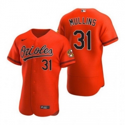 Men Baltimore Orioles 31 Cedric Mullins Orange jersey