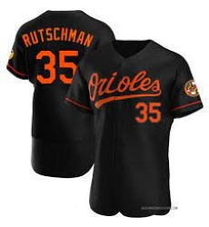 Men Baltimore Orioles 35 Adley Rutschman Black Flexbase Jersey