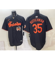 Men Baltimore Orioles 35 Adley Rutschman Black With Patch Vapor Premier Limited Stitched Baseball Jersey Men Baltimore Orioles 35 Adley Rutschman Black With Patch Vapor Premier Limited Stitched Baseball Jersey