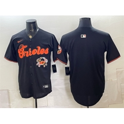Men Baltimore Orioles Blank Black With Patch Vapor Premier Limited Stitched Baseball Jersey