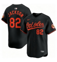Men Baltimore Orioles Jeremiah Jackson #82 Black Flex Base Stitched MLB Jersey