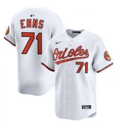 Men Baltimore Orioles Nike Home Limited Jersey White Enns Dietrich 71