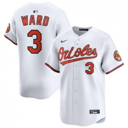 Men Baltimore Orioles Nike Home Limited Jersey White Ward Taylor 3
